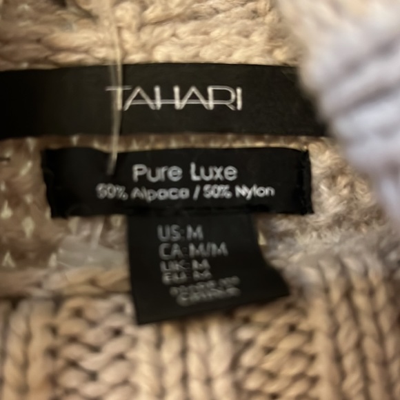 Tahari Tan sweater, size M, NWOT, never worn. - Picture 4 of 8